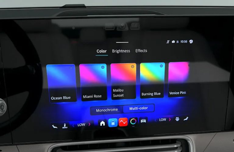 ambient lighting system of a Mercedes-Benz