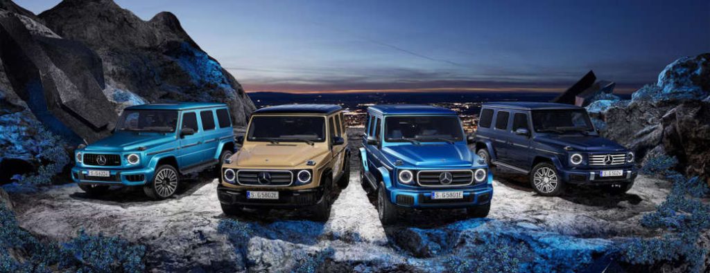 The lineup of 2026 G-Class Mercedes-Benz models, which are available now at Mercedes-Benz of Scottsdale.