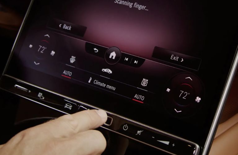 finger scanning tech in a Mercedes-Benz