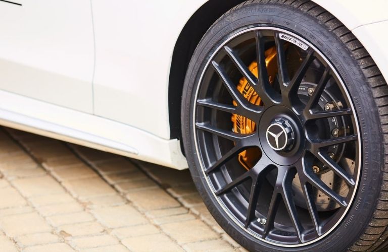 close up of a Mercedes-Benz tire