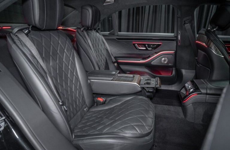 rear seat of a used Mercedes-Benz S-Class
