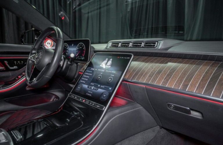 dashboard view of a Mercedes-Benz S-Class