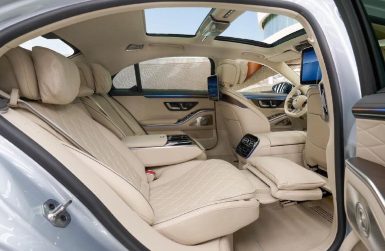 rear seat view of the 2027 Mercedes-Benz S-Class