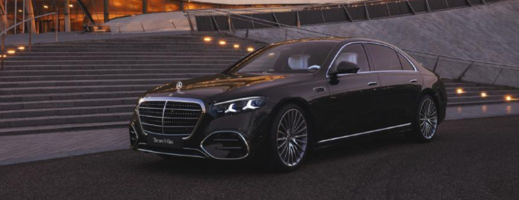 front and side view of the 2027 Mercedes-Benz S-Class