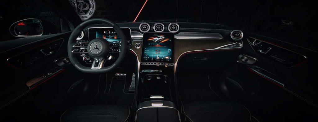 The high-tech cockpit of the 2027 AMG GLC 53. 