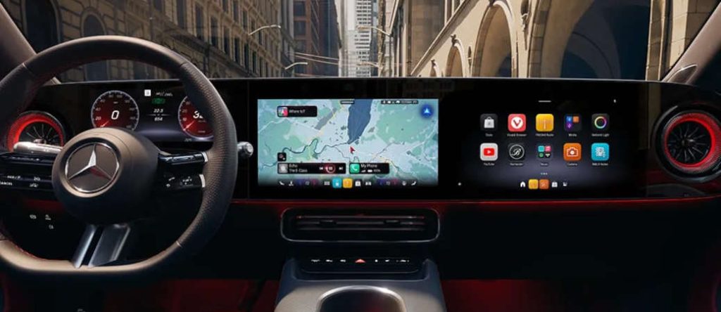 The cockpit and controls in the 2026 Mercedes-Benz CLA with MB.OS