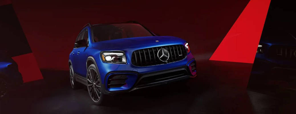 A front external view of the 2026 Mercedes-Benz AMG® GLB 35 4MATIC® SUV