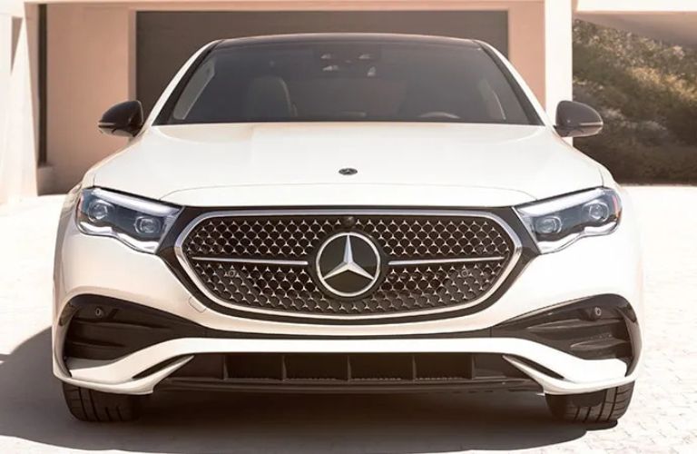 Front-view of the 2025 Mercedes-Benz E-Class White