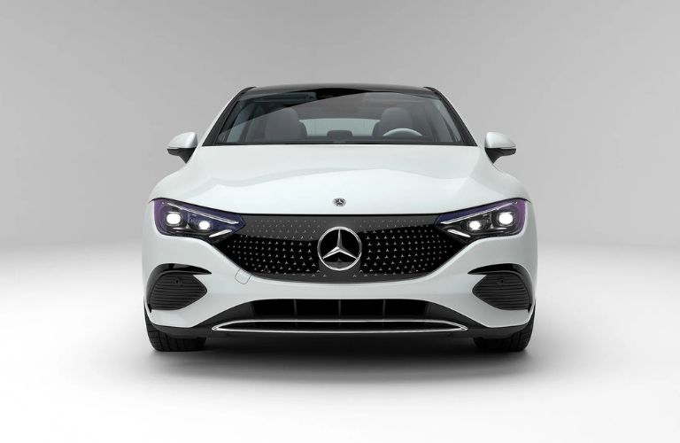 Front view of the 2026 Mercedes-Benz EQE Sedan White