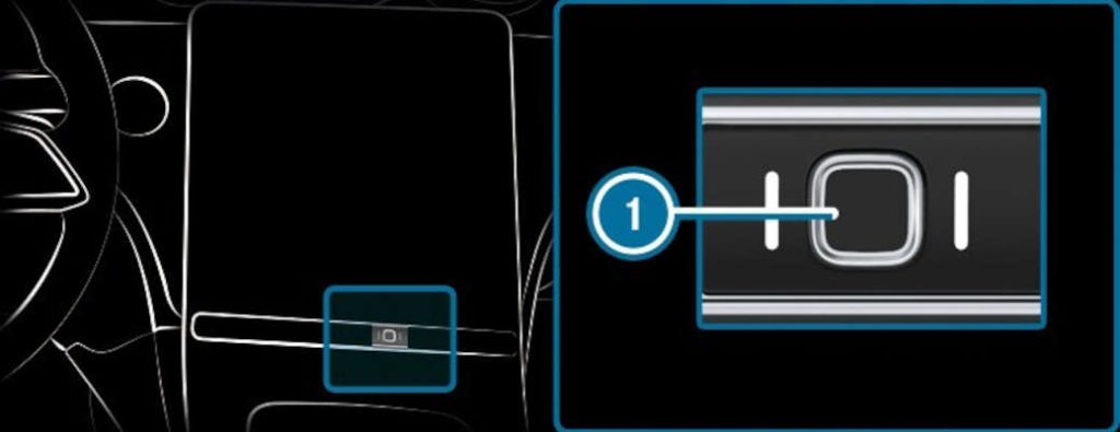 The fingerprint sensor in Mercedes-Benz biometric technology