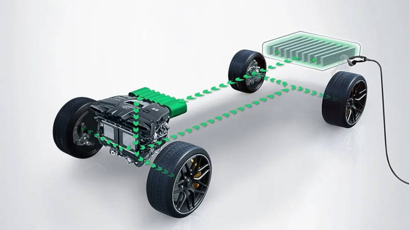 2026 AMG® E 53 Hybrid complete powertrain