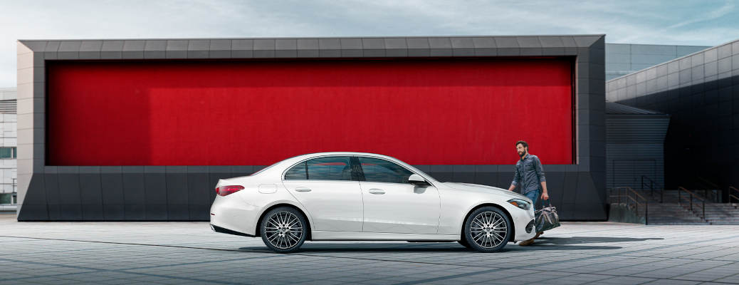 A side external view of the 2026 Mercedes-Benz C-Class