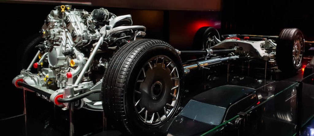 A mild hybrid powertrain including engine, transmission, and chassis