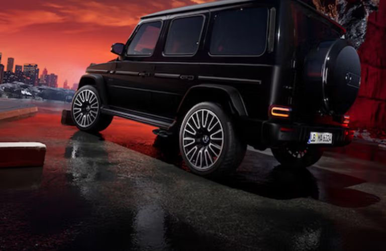 Rear view of the 2027 Mercedes-AMG® G 63 Black