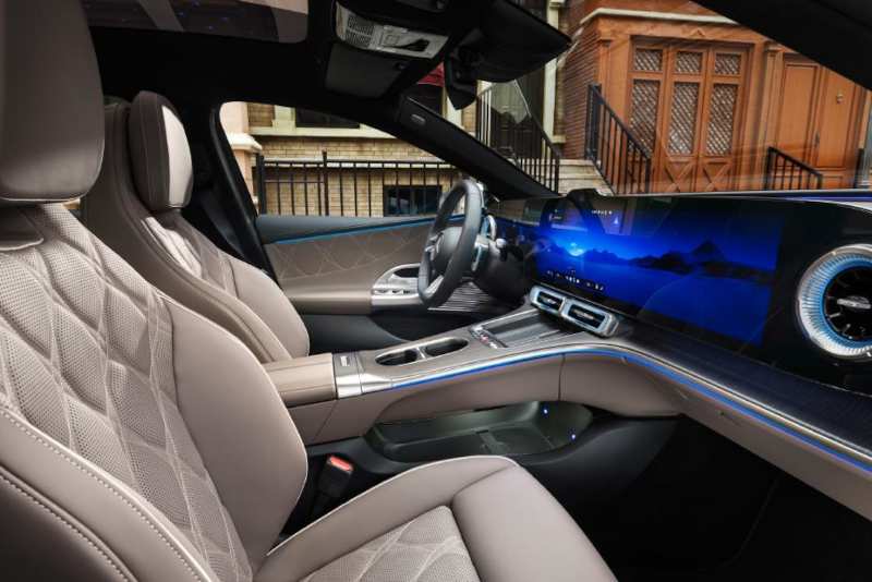 The advanced cockpit with MBUX Hyperscreen technology in the 2027 C-Class Sedan