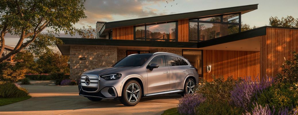 2026 Mercedes-Benz GLC 300 parked outside a house
