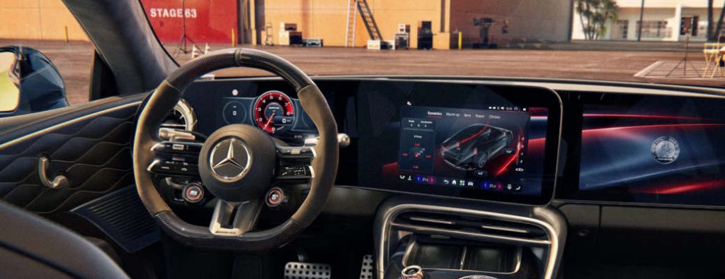 AMG Driving Dynanics displayed in an AMG vehicle equipped with 4MATIC AWD