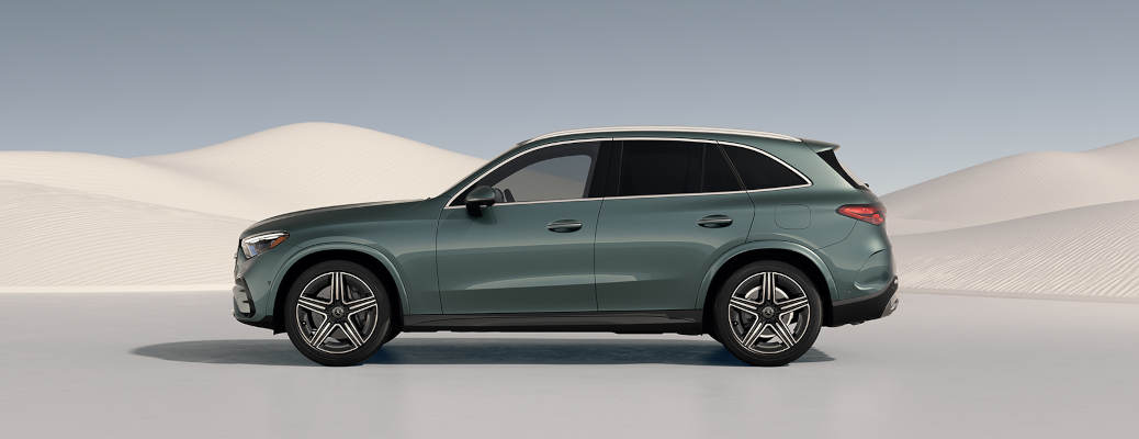 A side external view of the 2027 Mercedes-Benz GLC 350e PHEV