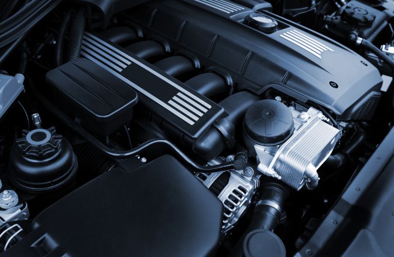 View of a vehicle's engine