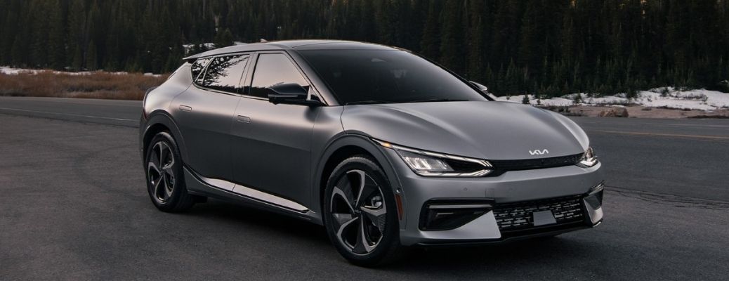 2022 Kia EV6 side and front view