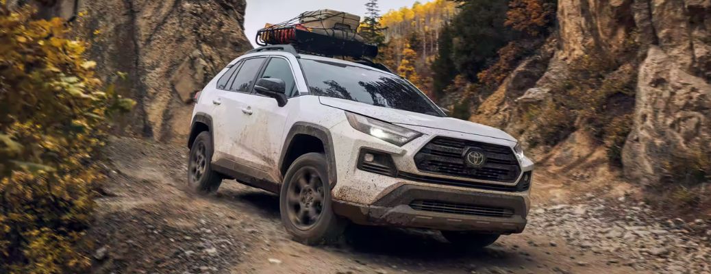 2023 Toyota RAV4 side and front view