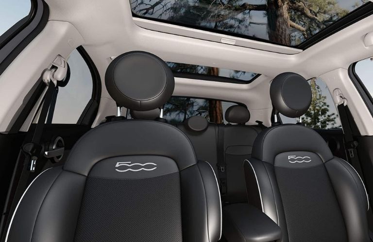 2022 Fiat 500 cabin view