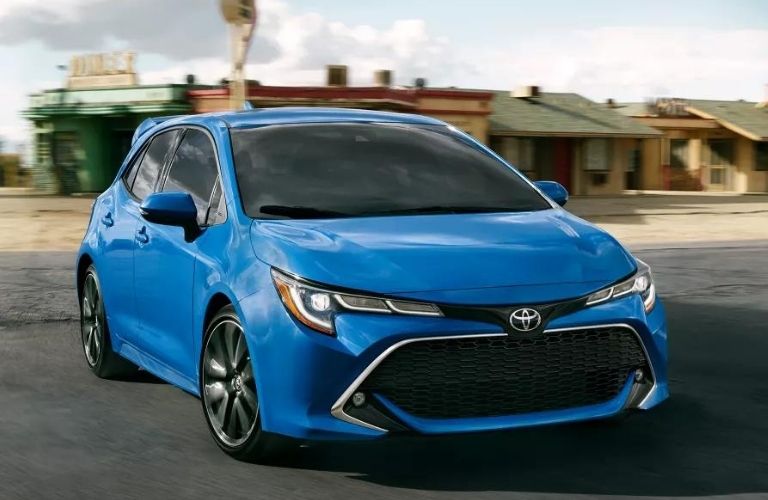 2022 Toyota Corolla Hatchback side and front view