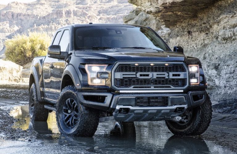 2017 Ford F-150 Raptor side and front view