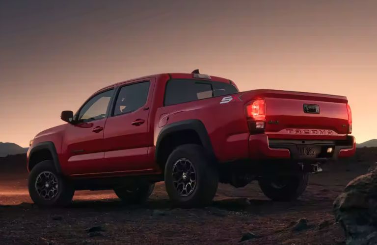 2023 Toyota Tacoma side and back view