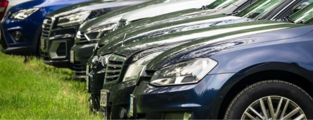 Front ends of used cars