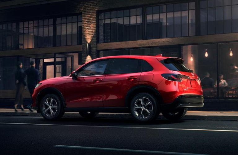 Side view of a 2023 Honda HR-V on a road