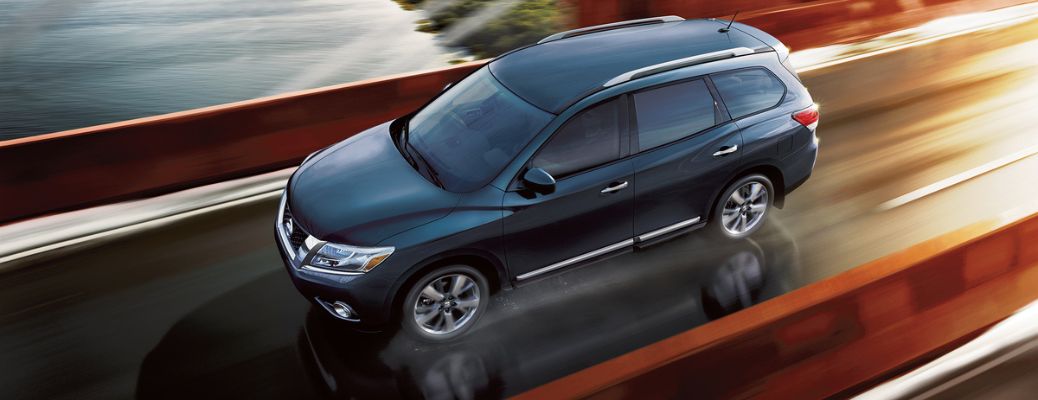 2016 Nissan Pathfinder driving on the road