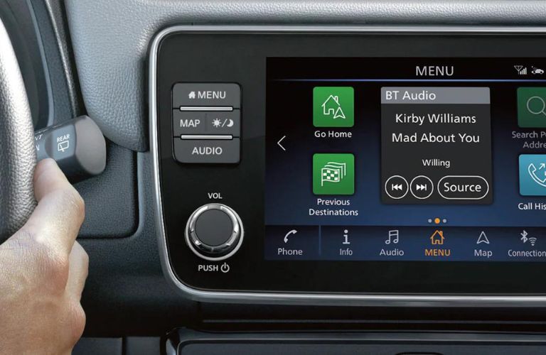 Nissan vehicle's infotainment system