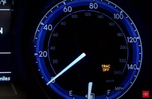 What does the Toyota TRAC OFF light mean?