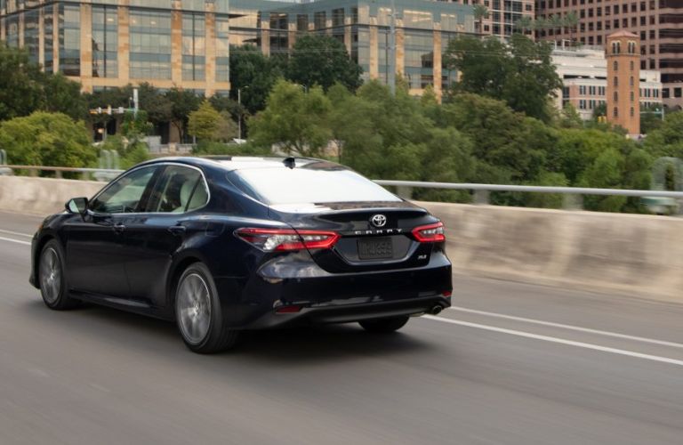 Rear Quarter View of the 2021 Toyota Camry