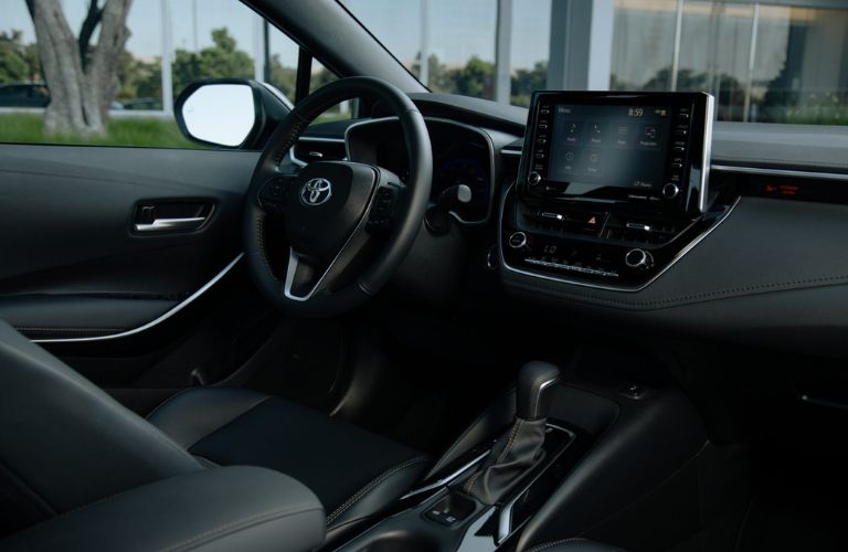 Dashboard View of the 2022 Toyota Corolla