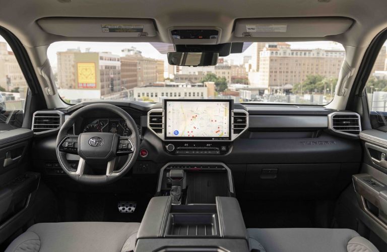 Dashboard View of the 2022 Toyota Tundra