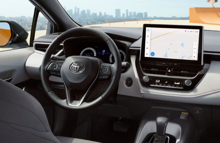 dashboard view of the 2026 Toyota Corolla