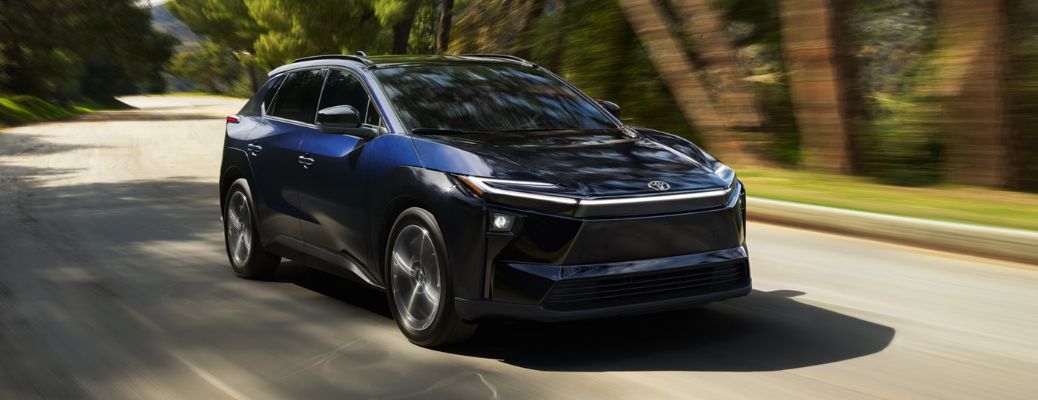 front quarter view of the 2026 Toyota bZ