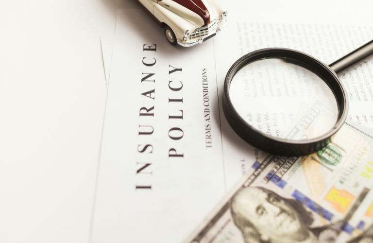 representative image of an insurance policy