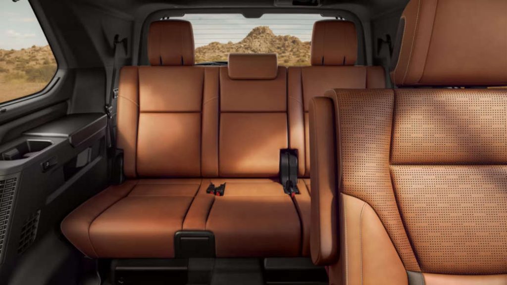 The two rows of passenger seating in the 2026 Toyota Sequoia, perfect for road trips to Lake Tahoe