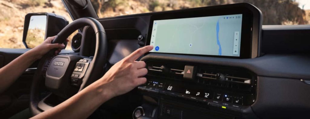 The navigation system in the 2026 Toyota Land Cruiser