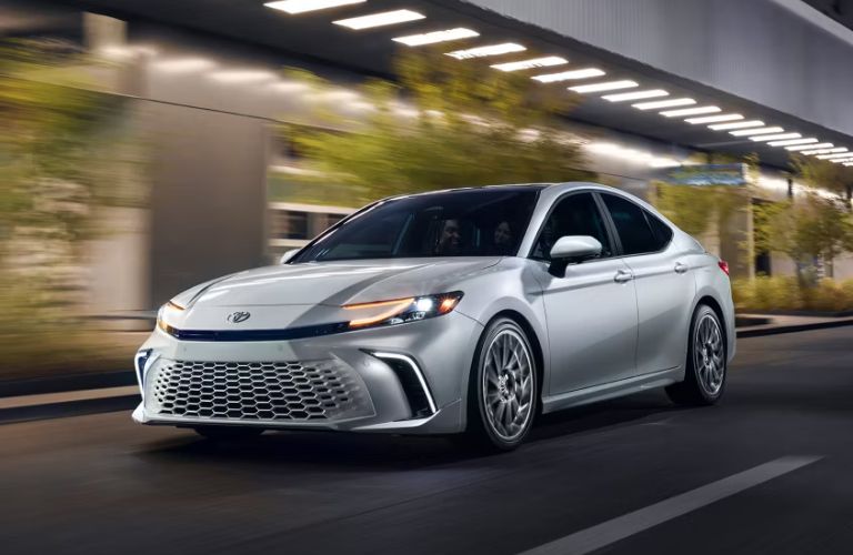 2026 Toyota Camry Gray on the road