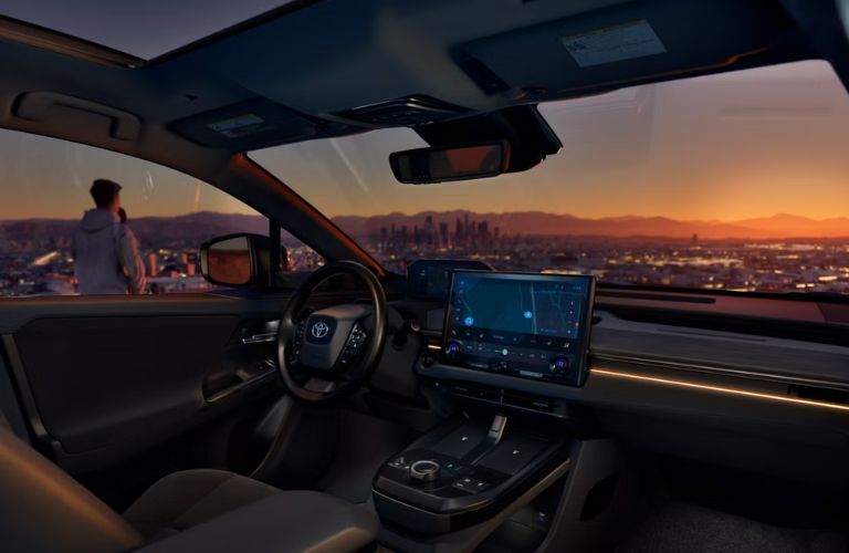 Interior front seats and dashboard in the 2026 Toyota C-HR