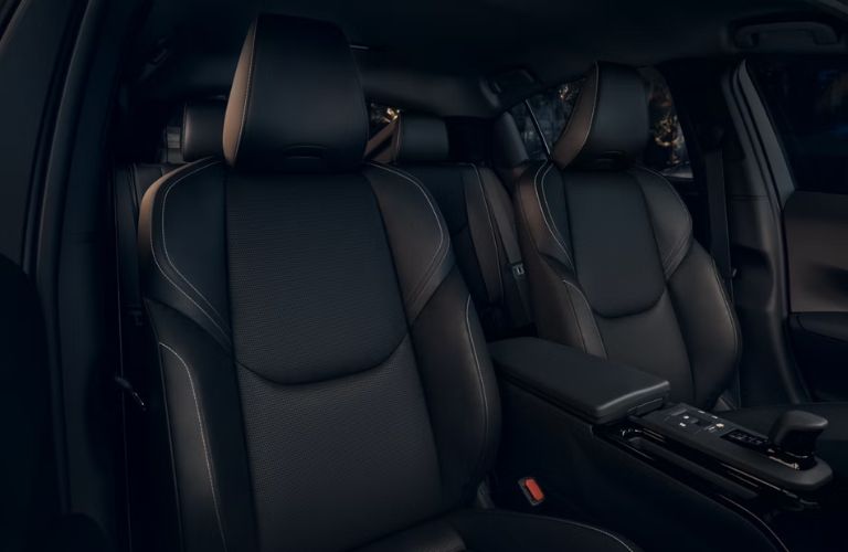 Interior seat view of the 2027 Toyota Prius