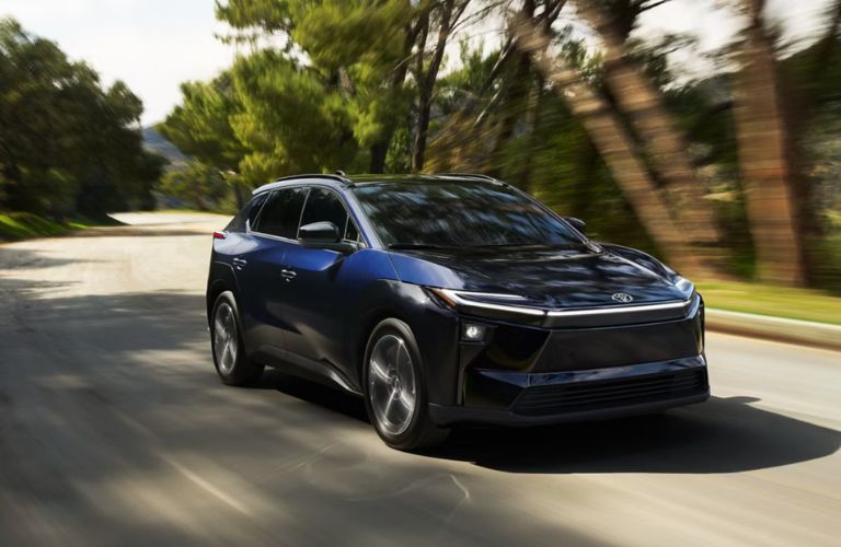front quarter view of the 2026 Toyota bZ
