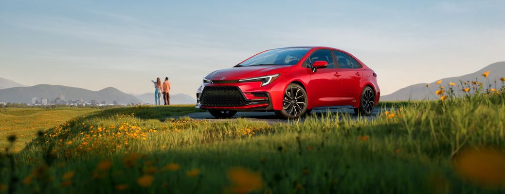 front quarter view of the 2027 Toyota Corolla