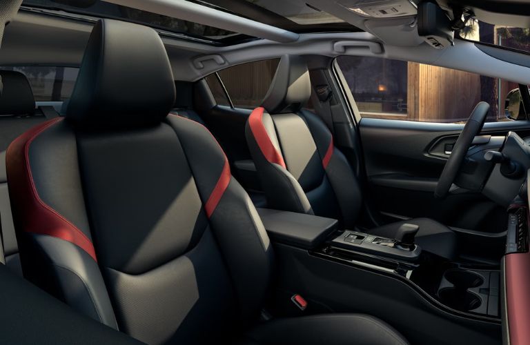 front row seating in the 2027 Toyota Prius Plug-In Hybrid