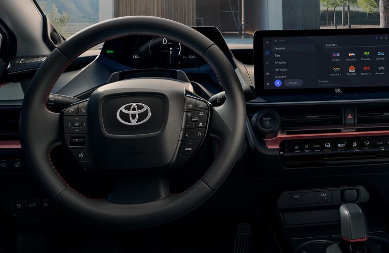 dashboard view of the 2027 Toyota Prius Plug-In Hybrid