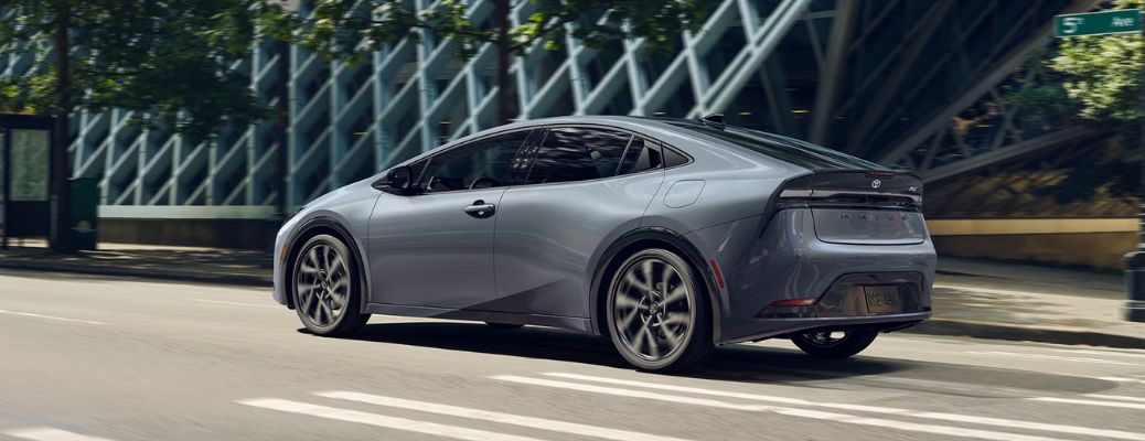 rear quarter view of the 2027 Toyota Prius Plug-In Hybrid